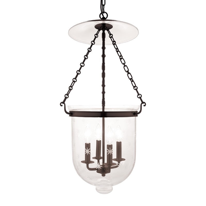 Hudson Valley 255-OB-C3 Hampton Four Light Pendant, Old Bronze (Discontinued)