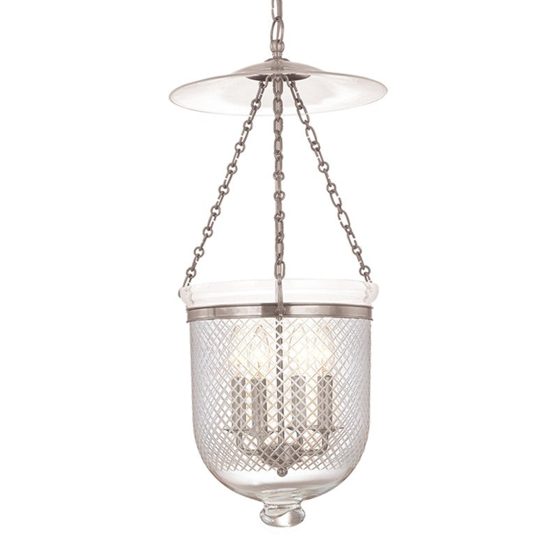 Hudson Valley 255-PN-C2 Hampton Four Light Pendant, Polished Nickel (Discontinued)