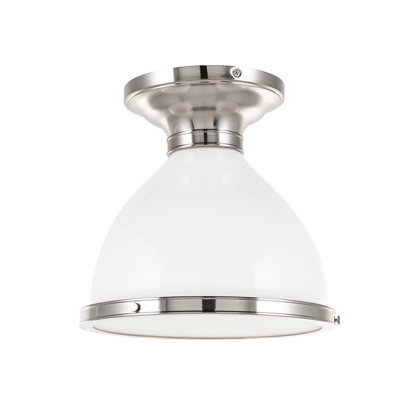 Hudson Valley 2612-SN Randolph One Light Semi Flush Mount, Satin Nickel