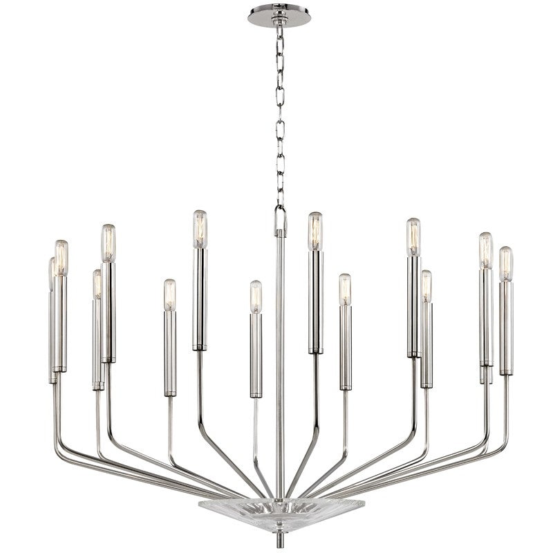 Hudson Valley 2614-PN Gideon 14 Light Chandelier, Polished Nickel (Discontinued)