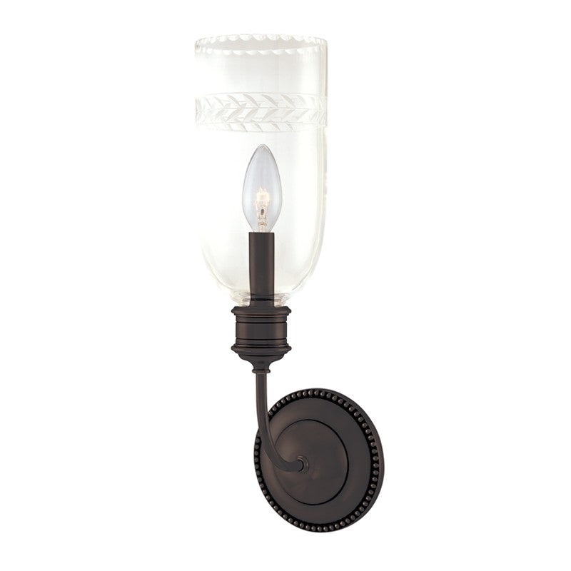 Hudson Valley 291-OB Lafayette One Light Wall Sconce, Old Bronze (Discontinued)