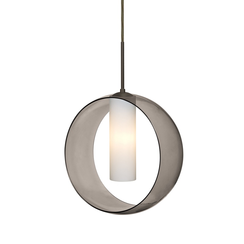 Besa 1JC-PLATOSM-LED-BR Plato One Light Pendant Bronze