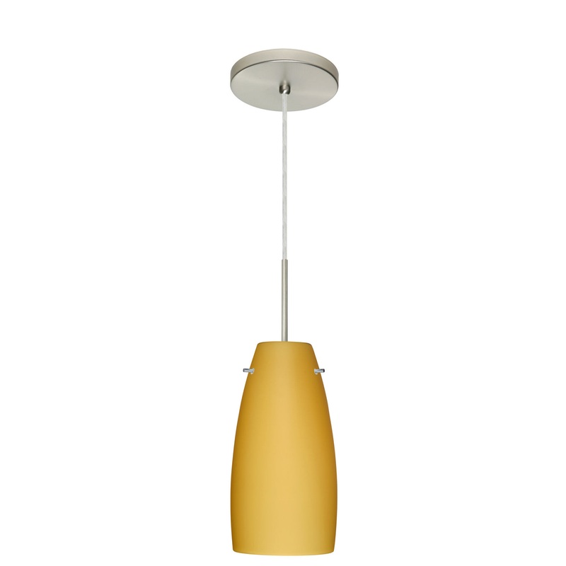 Besa 1JT-1512VM-LED-SN Tao One Light Pendant Satin Nickel (Discontinued)