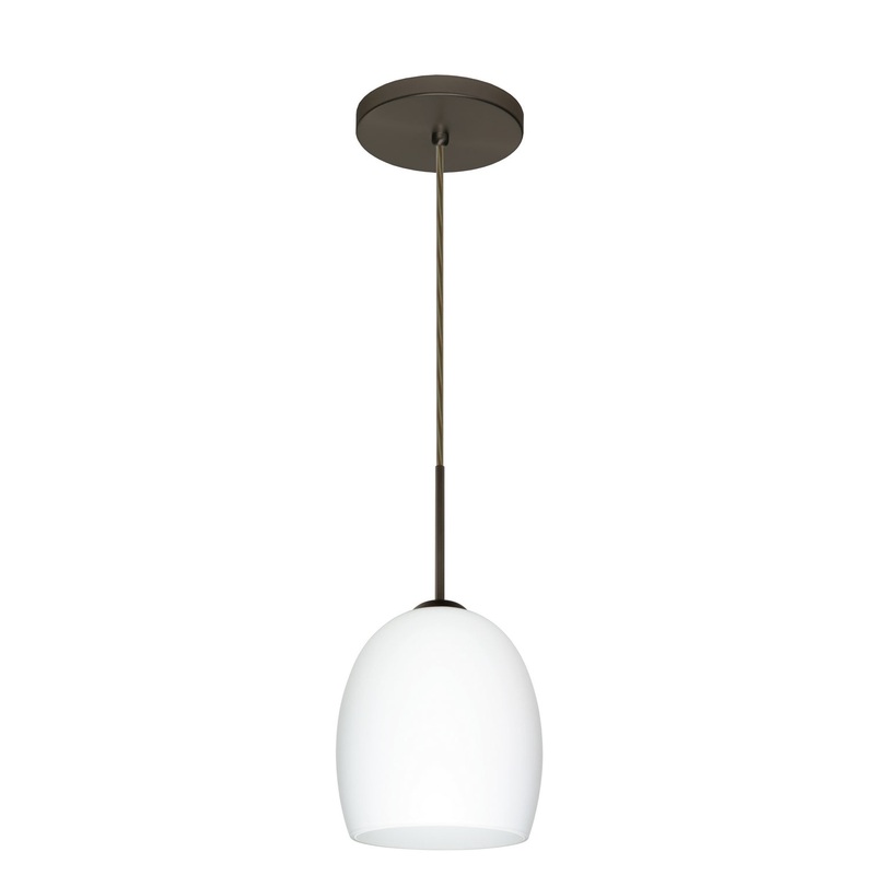 Besa 1JT-169707-LED-BR Lucia One Light Pendant Bronze