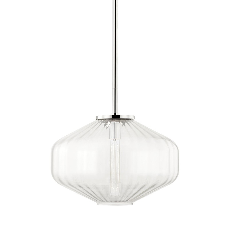 Hudson Valley 1518-PN Bennett One Light Pendant, Polished Nickel