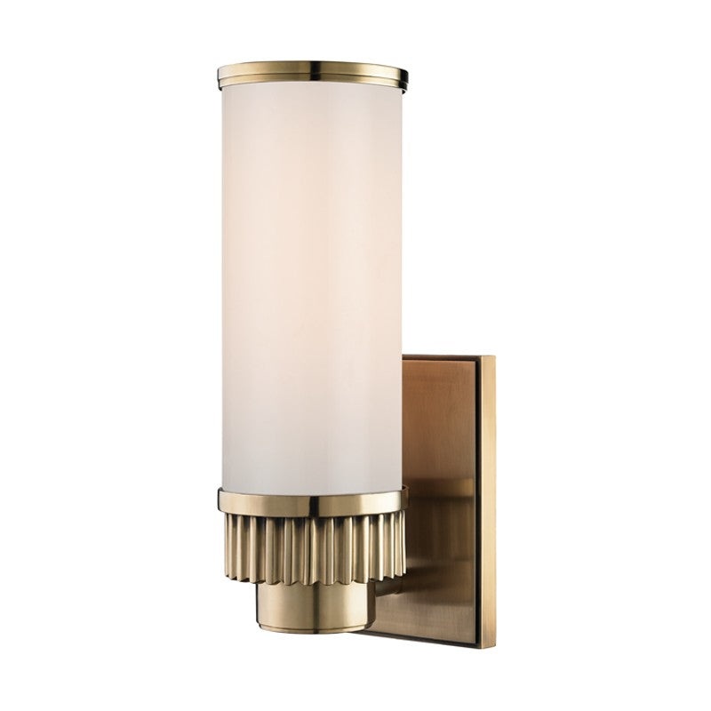 Hudson Valley 1561-AGB Harper One Light Bath Bracket, Aged Brass (Discontinued)