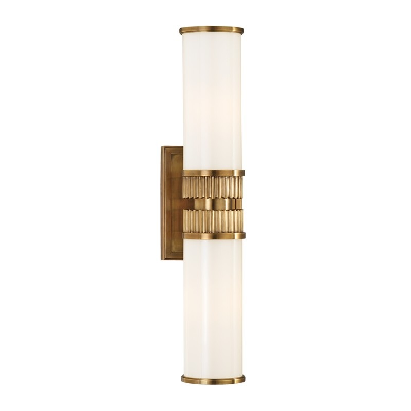 Hudson Valley 1562-AGB Harper Two Light Bath Bracket, Aged Brass
