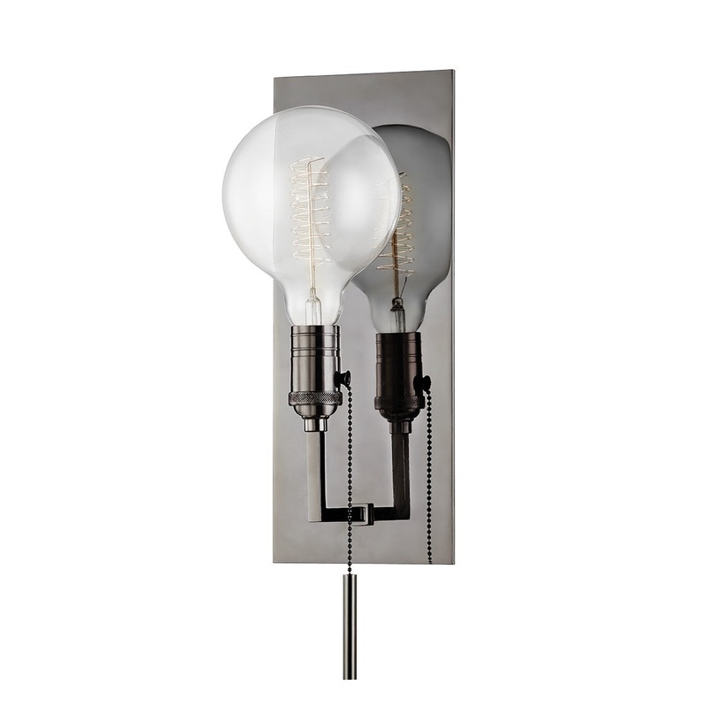 Hudson Valley 1651-BLNK Kramer One Light Wall Sconce, Black Nickel (Discontinued)