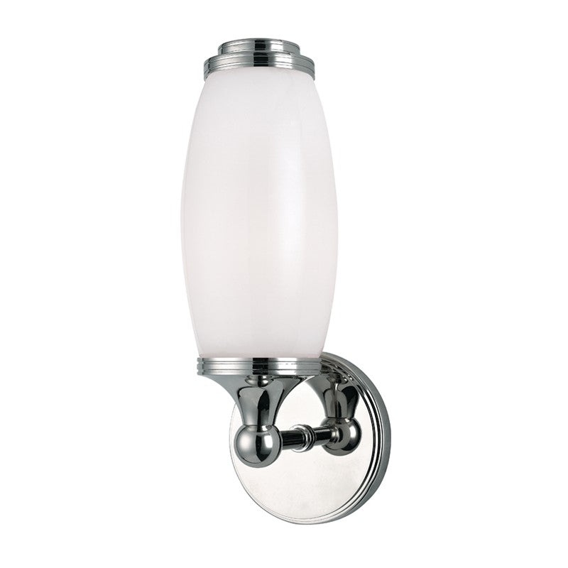 Hudson Valley 1681-PC Brooke One Light Wall Sconce, Polished Chrome (Discontinued)