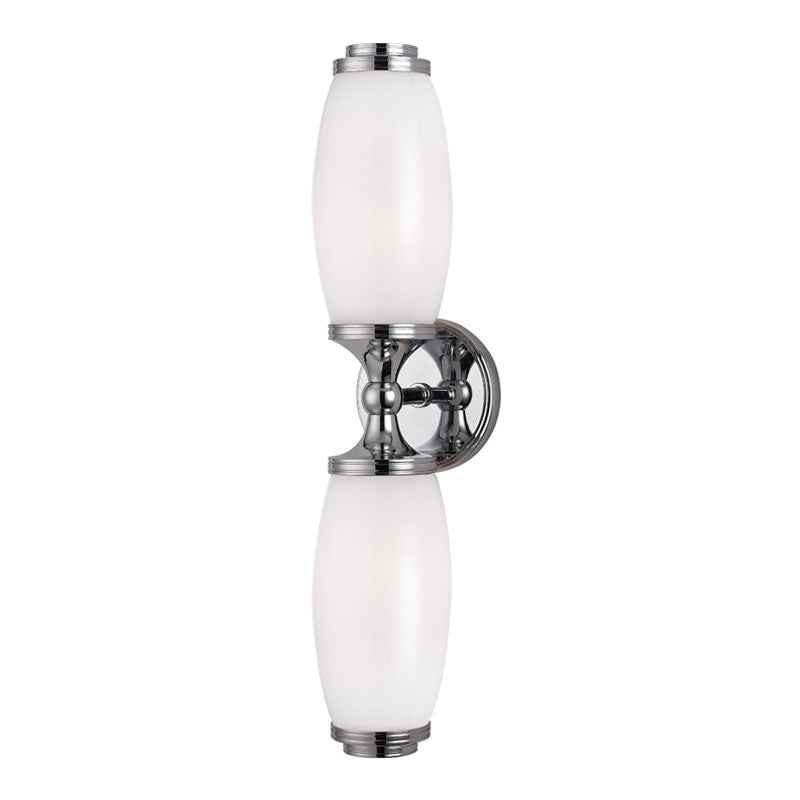 Hudson Valley 1682-PC Brooke Two Light Wall Sconce, Polished Chrome