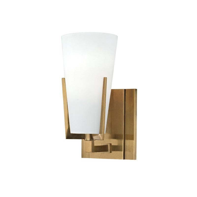 Hudson Valley 1801-AGB Upton One Light Bath Bracket, Aged Brass (Discontinued)