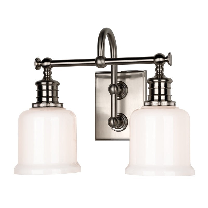 Hudson Valley 1972-SN Keswick Two Light Bath Bracket, Satin Nickel
