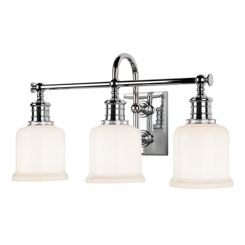 Hudson Valley 1973-PC Keswick Three Light Bath Bracket, Polished Chrome