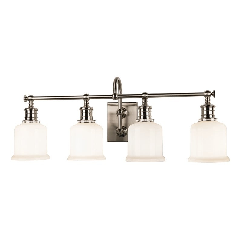 Hudson Valley 1974-SN Keswick Four Light Bath Bracket, Satin Nickel