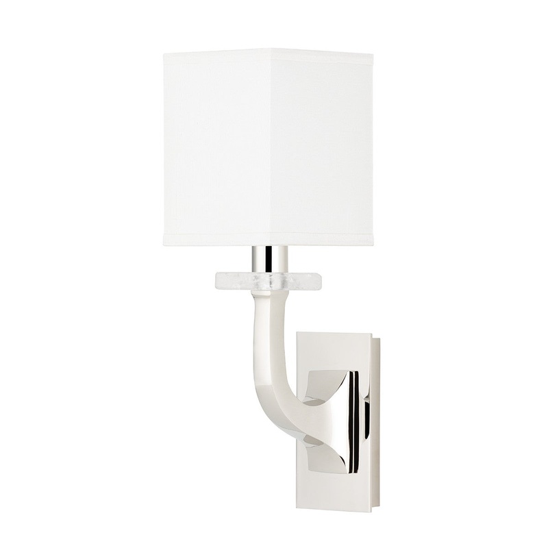 Hudson Valley 1981-PN Rockwell One Light Wall Sconce, Polished Nickel (Discontinued)