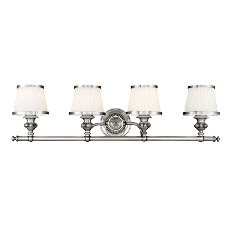 Hudson Valley 2004-PN Milton Four Light Bath Bracket, Polished Nickel