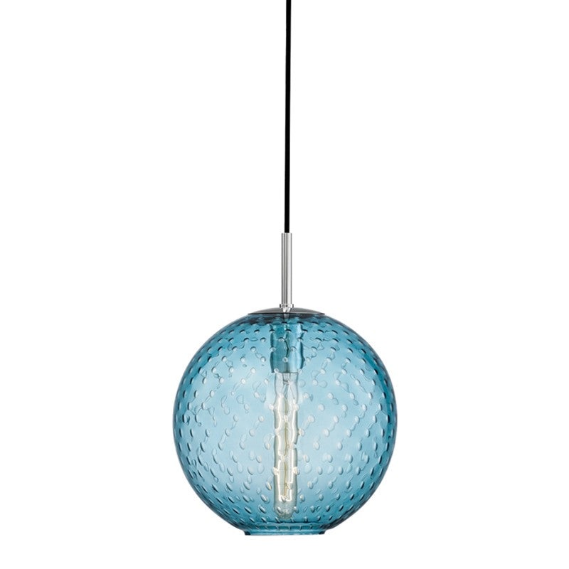 Hudson Valley 2010-PC-BL Rousseau One Light Pendant, Polished Chrome (Discontinued)