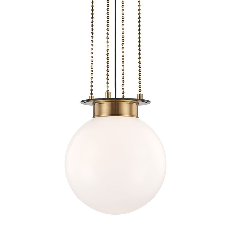 Hudson Valley 2014-AOB Gunther One Light Pendant, Aged Old Bronze