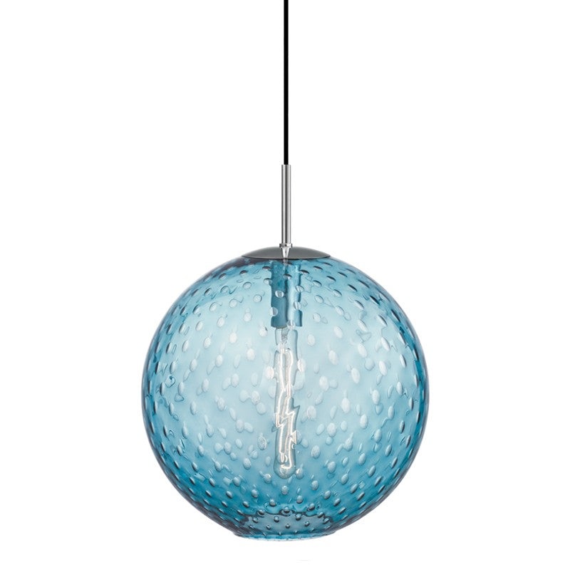 Hudson Valley 2015-PC-BL Rousseau One Light Pendant, Polished Chrome (Discontinued)
