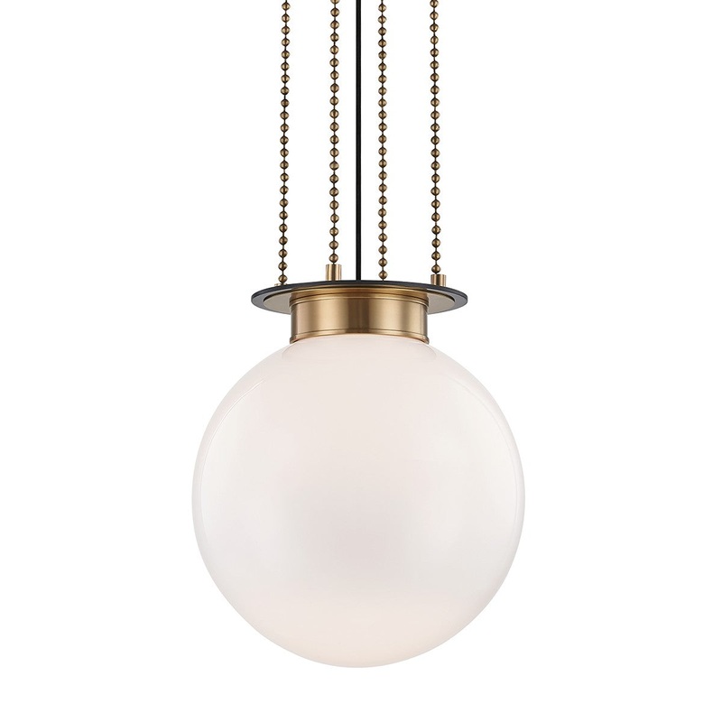 Hudson Valley 2017-AOB Gunther One Light Pendant, Aged Old Bronze (Discontinued)