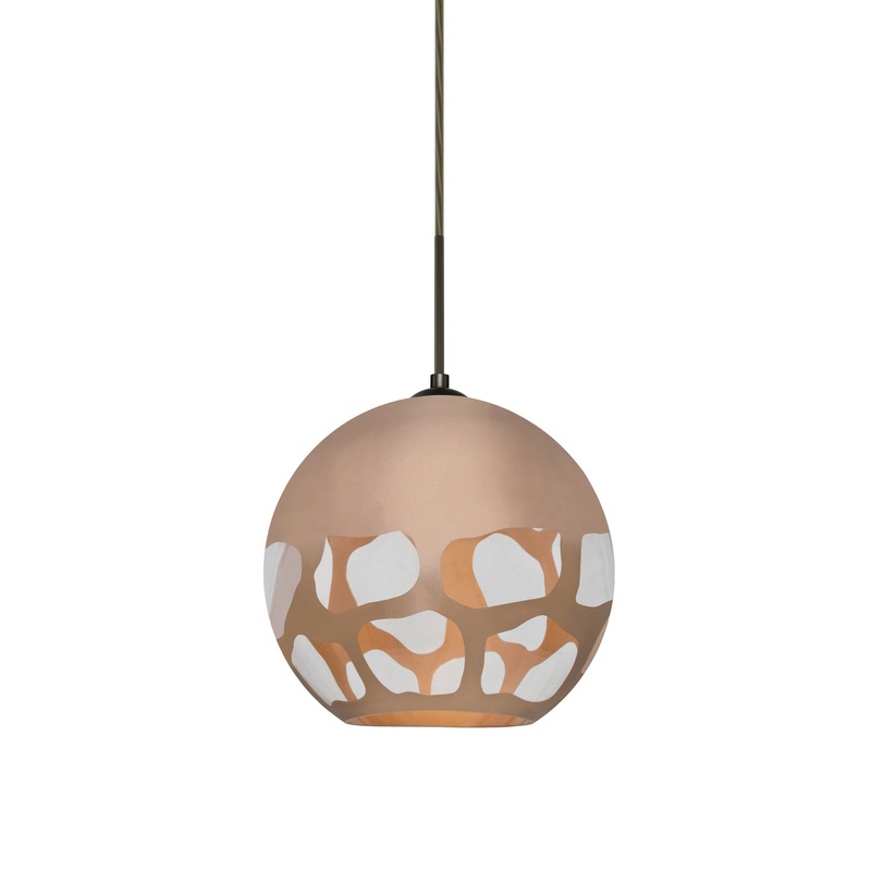 Besa 1JC-ROCKYCP-LED-BR Rocky One Light Pendant Bronze