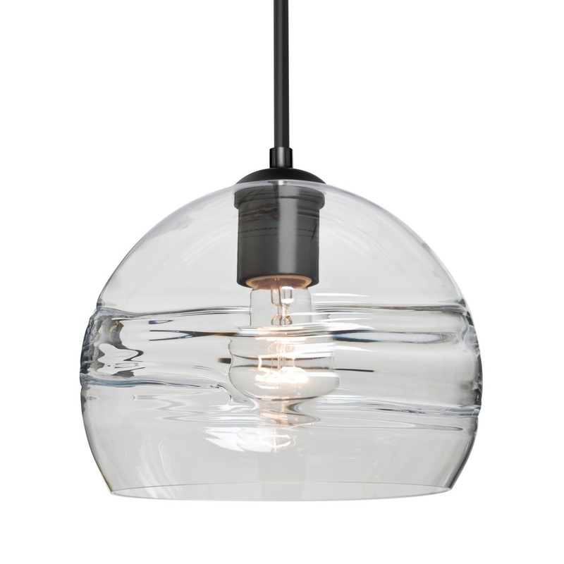 Besa 1JC-SPIR8CL-BK Besa Spirit 8 Pendant One Light Pendant Black