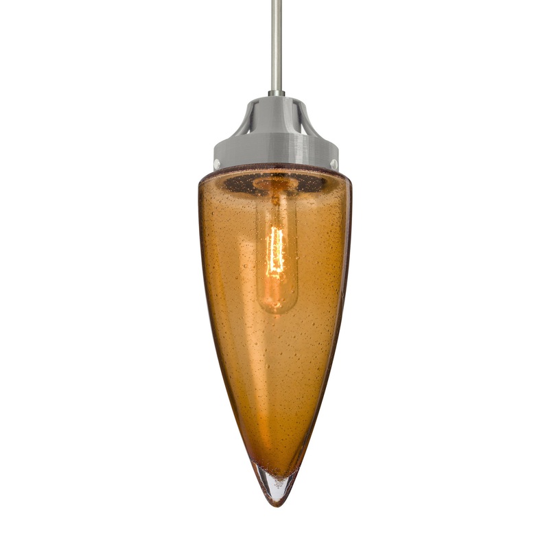 Besa 1JC-SULUAM-SN Sulu One Light Pendant Satin Nickel