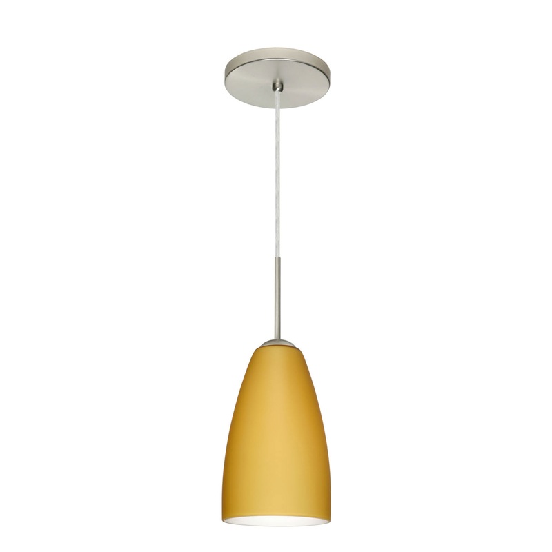 Besa 1JT-1511VM-SN Riva One Light Pendant Satin Nickel