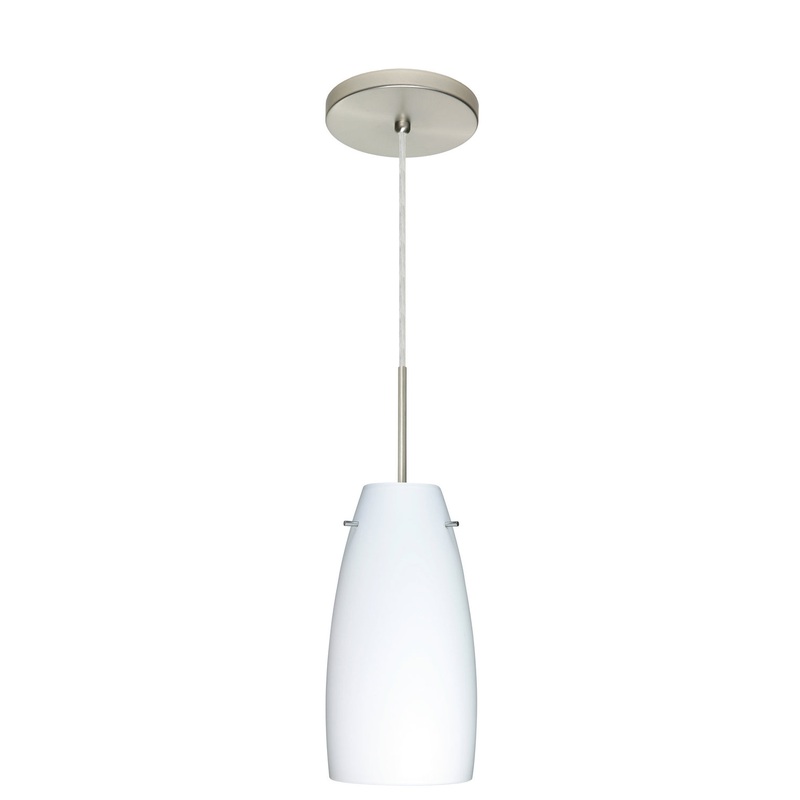 Besa 1JT-151207-LED-SN Tao One Light Pendant Satin Nickel