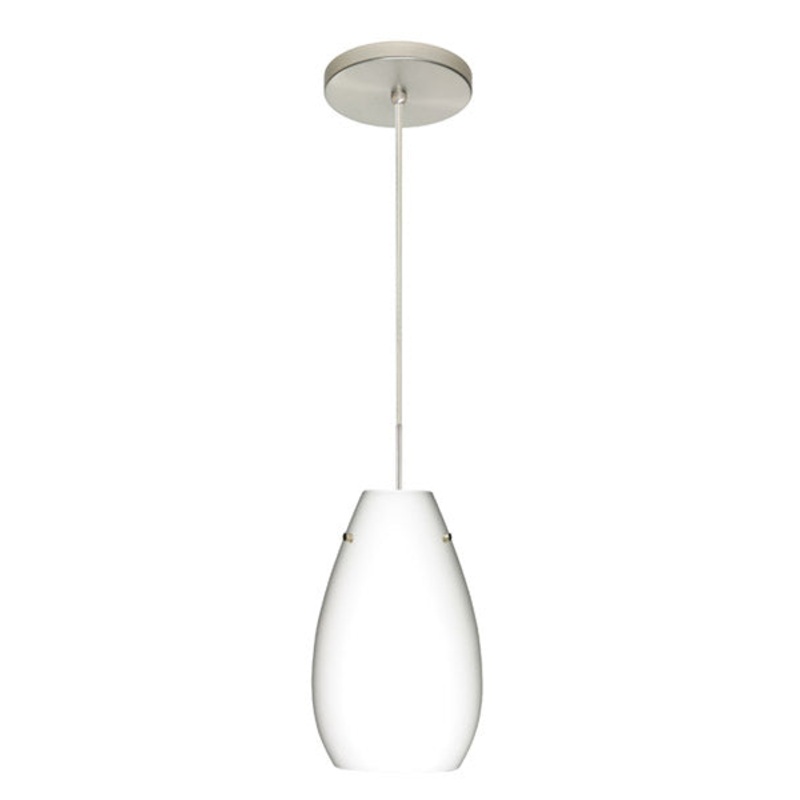 Besa 1JT-412607-SN Pera One Light Pendant Satin Nickel