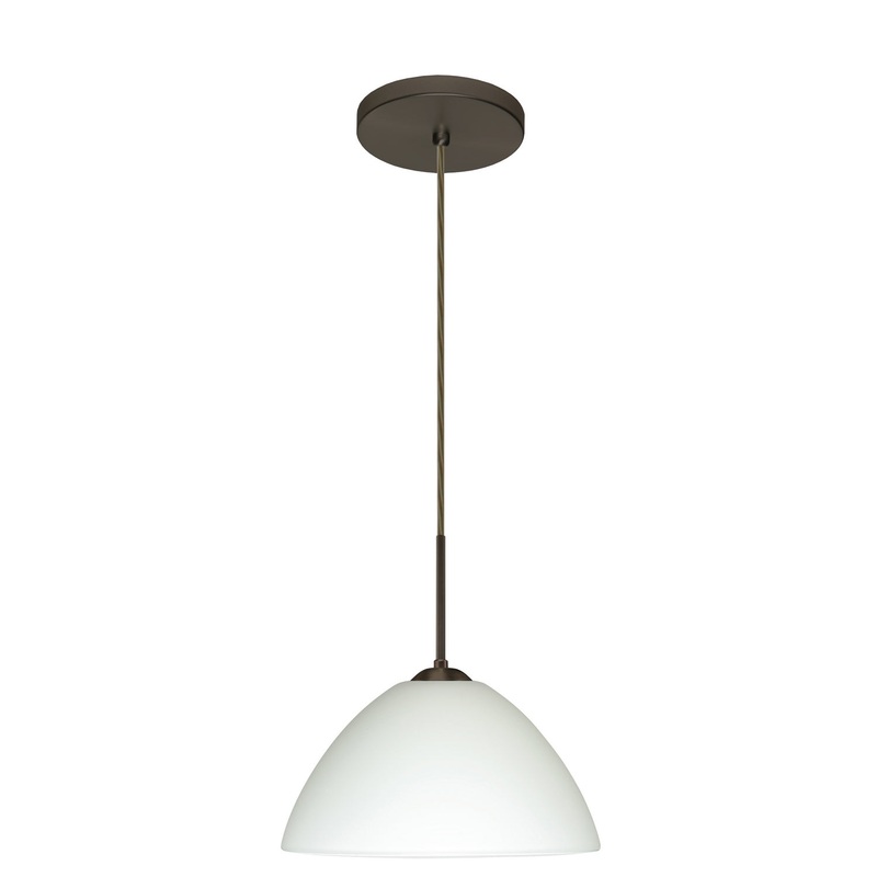 Besa 1JT-420107-LED-BR Tessa One Light Pendant Bronze