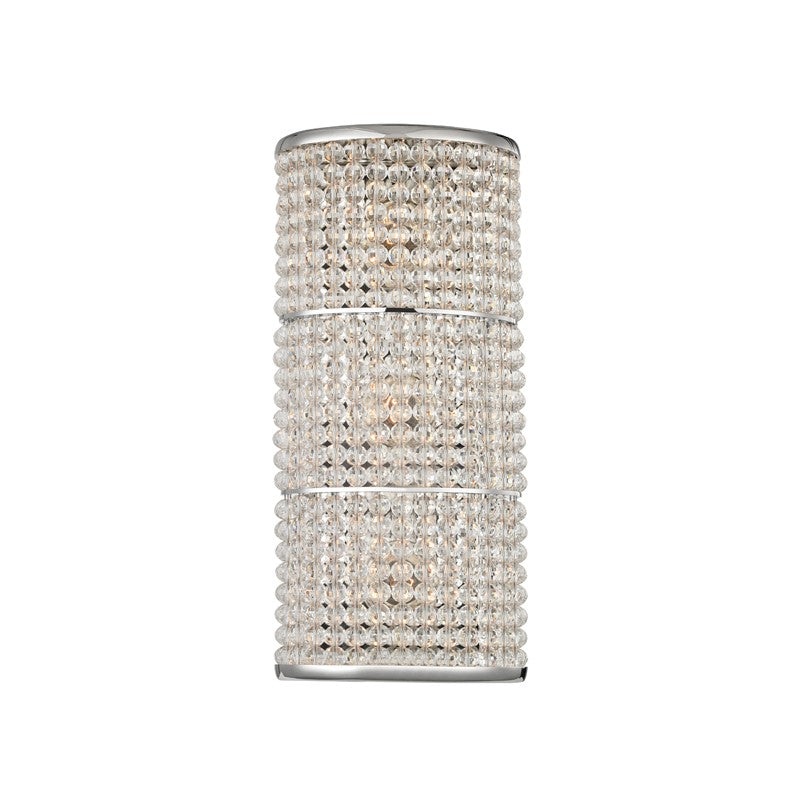 Hudson Valley 1023-PN Sherrill Three Light Wall Sconce, Polished Nickel (Discontinued)