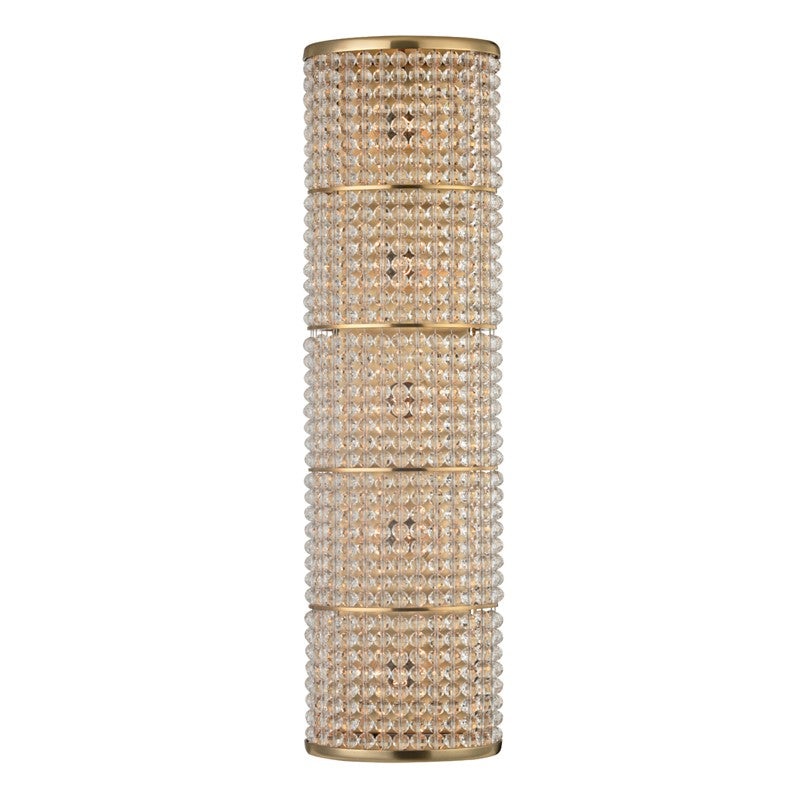 Hudson Valley 1025-AGB Sherrill Five Light Wall Sconce, Aged Brass