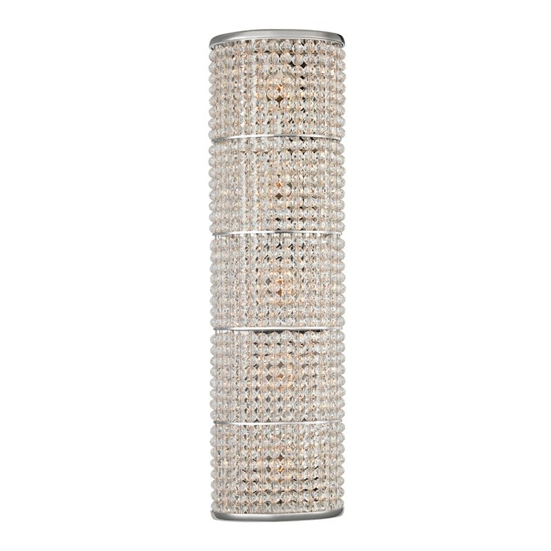Hudson Valley 1025-PN Sherrill Five Light Wall Sconce, Polished Nickel