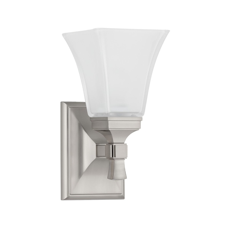 Hudson Valley 1171-SN Kirkland One Light Bath Bracket, Satin Nickel (Discontinued)