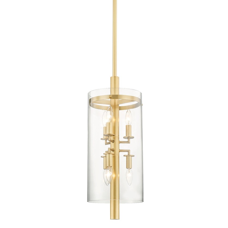 Hudson Valley 1306-AGB Baxter Six Light Pendant, Aged Brass (Discontinued)