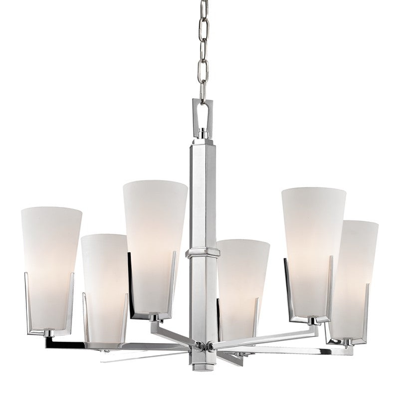 Hudson Valley 1806-PC Upton Six Light Chandelier, Polished Chrome (Discontinued)