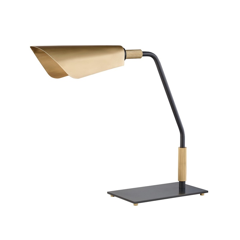 Hudson Valley L3730-AOB Bowery One Light Table Lamp, Aged Old Bronze (Discontinued)
