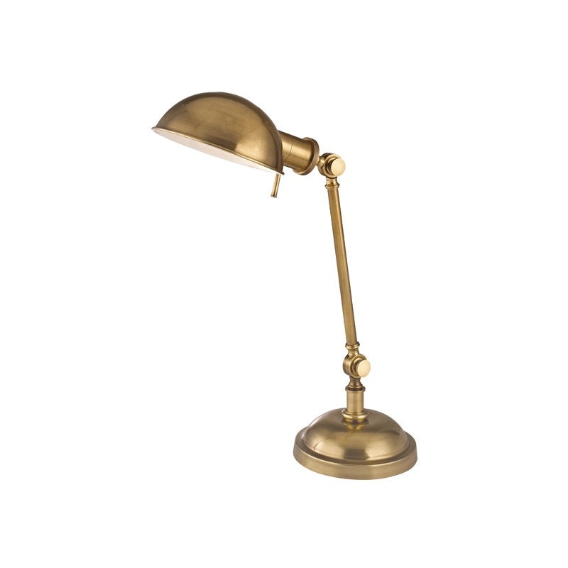 Hudson Valley L433-VB Girard One Light Table Lamp, Vintage Brass