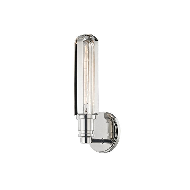 Hudson Valley 1091-PN Red Hook One Light Wall Sconce, Polished Nickel (Discontinued)