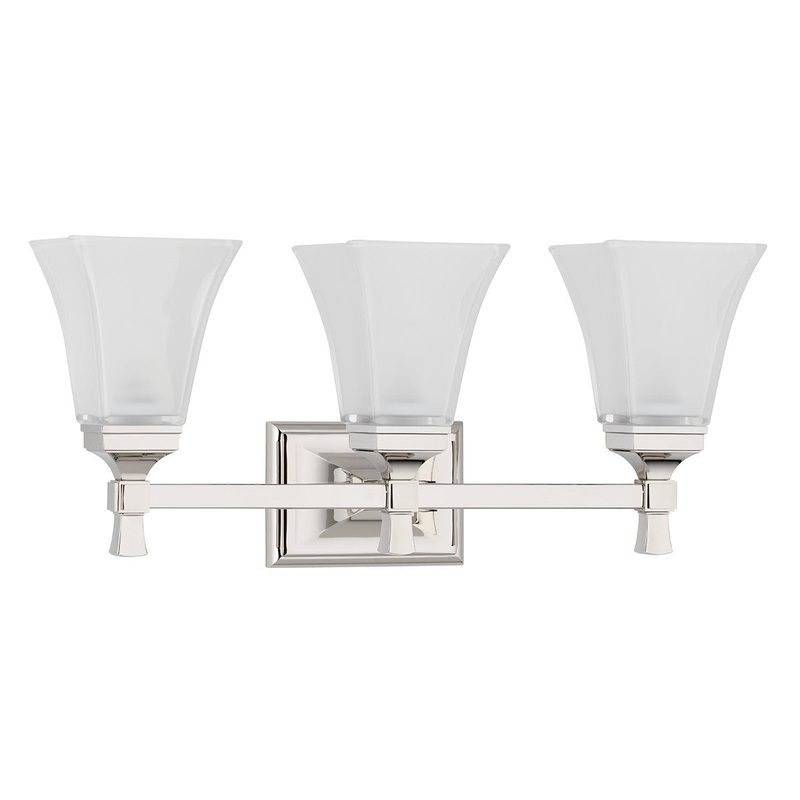 Hudson Valley 1173-PN Kirkland Three Light Bath Bracket, Polished Nickel (Discontinued)