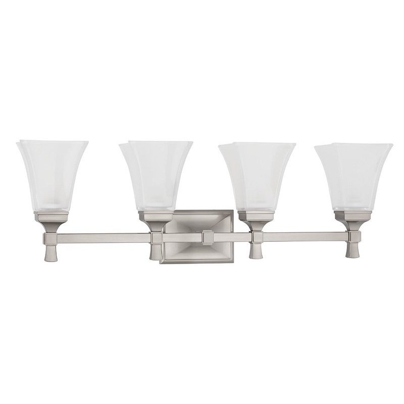 Hudson Valley 1174-SN Kirkland Four Light Bath Bracket, Satin Nickel (Discontinued)