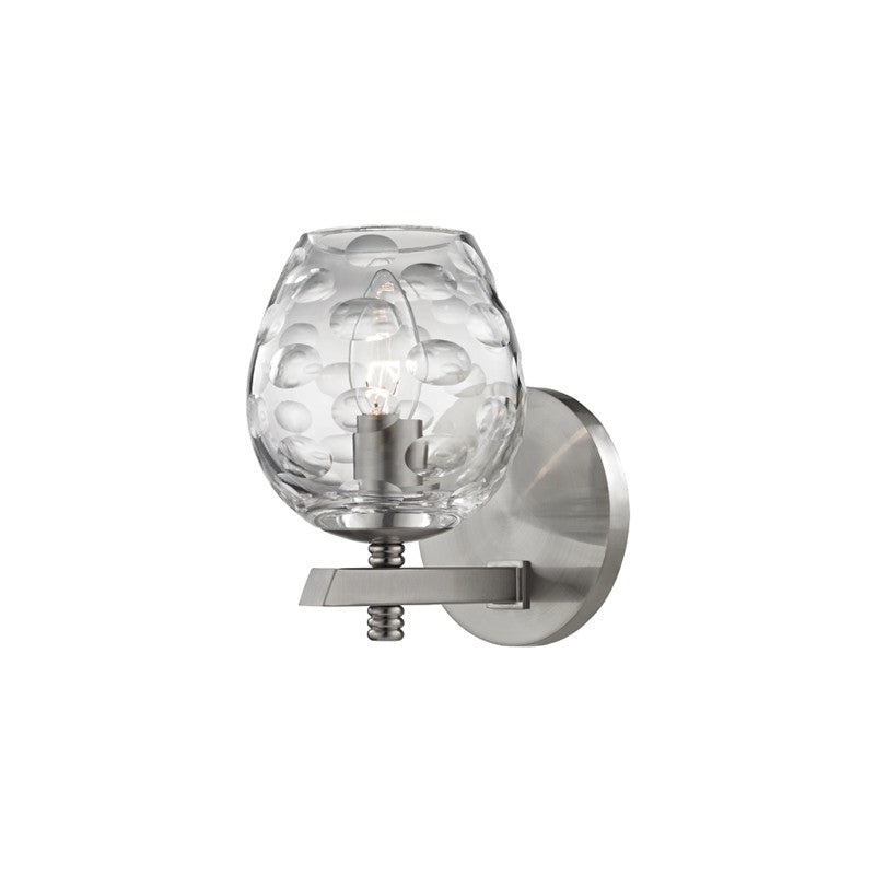 Hudson Valley 1251-SN Burns One Light Bath Bracket, Satin Nickel (Discontinued)