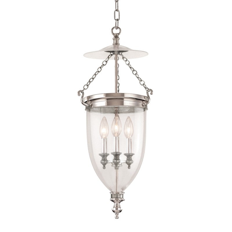 Hudson Valley 142-PN Hanover Three Light Pendant, Polished Nickel (Discontinued)
