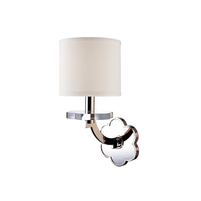 Hudson Valley 1421-PN Garrison One Light Wall Sconce, Polished Nickel (Discontinued)