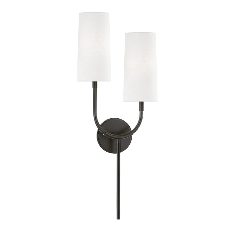 Hudson Valley 1422-OB Vesper Two Light Wall Sconce, Old Bronze