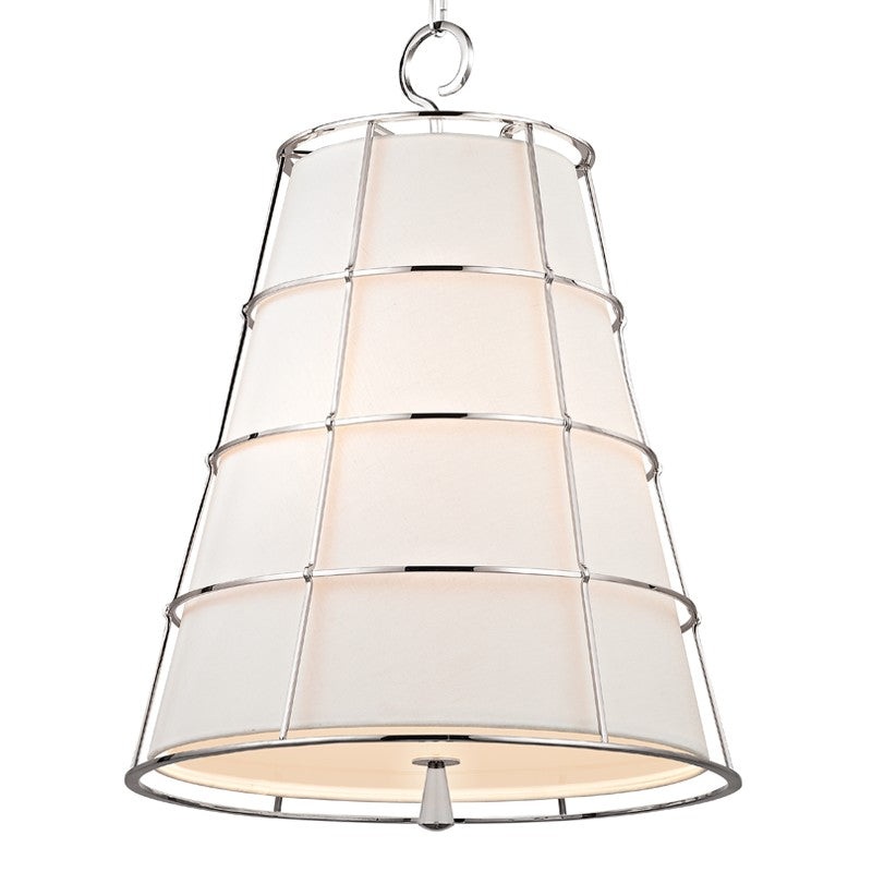 Hudson Valley 9820-PN Savona Three Light Pendant, Polished Nickel (Discontinued)