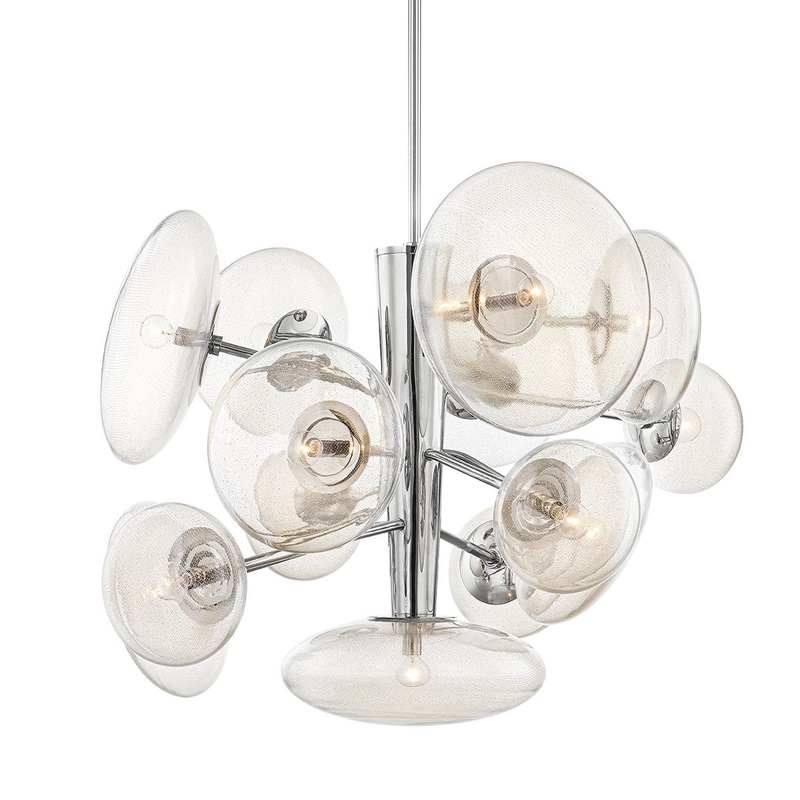 Hudson Valley KBS1471814-PN Opera 14 Light Pendant, Polished Nickel