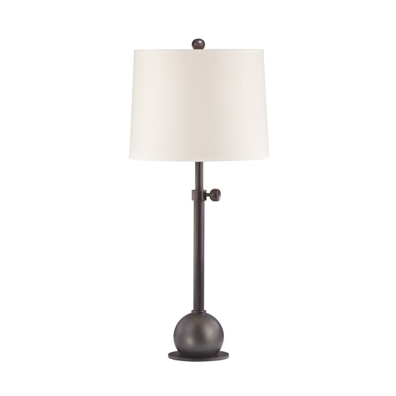 Hudson Valley L114-OB-WS Marshall One Light Table Lamp, Old Bronze (Discontinued)