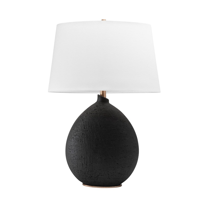 Hudson Valley L1361-BK Denali One Light Table Lamp, Dusk Black